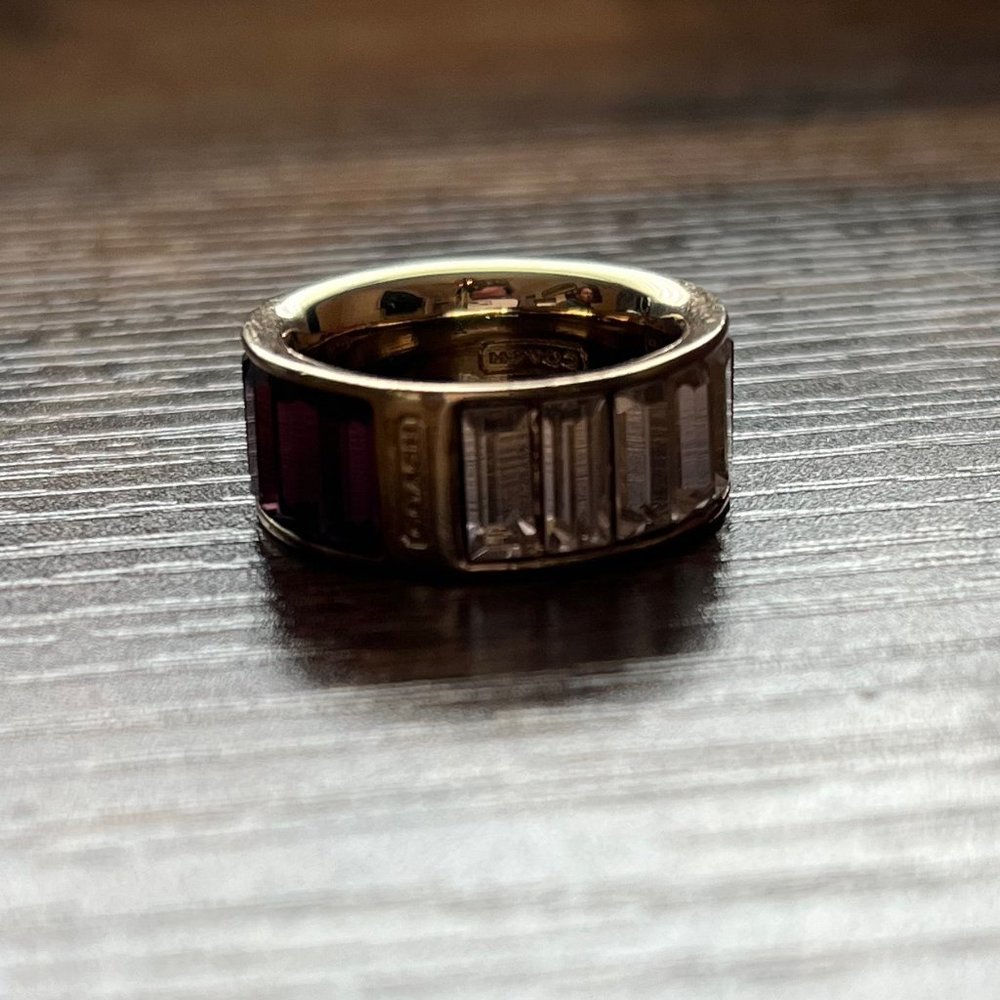 Coach Purple Ambre Ring